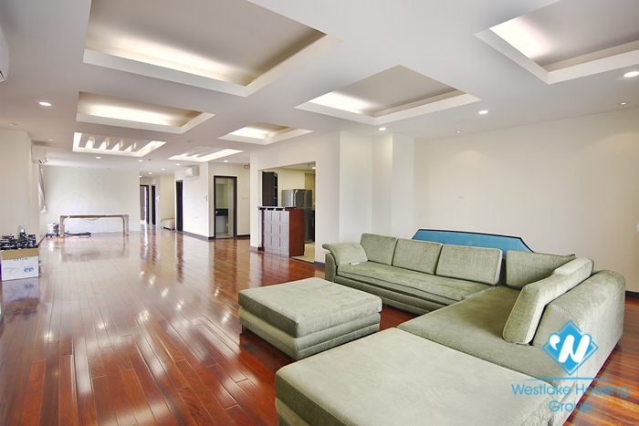 Four-room ambassador-sized apartment for rent in a quiet alley in the heart of Hoan Kiem district